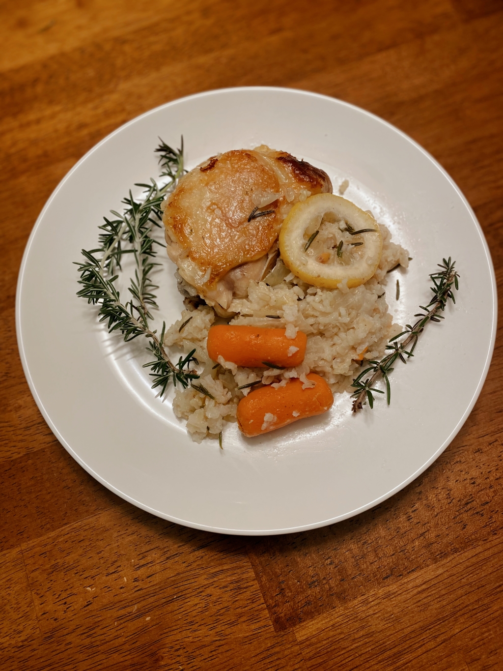 Rosemary Lemon Chicken & Rice – One Pot Meal